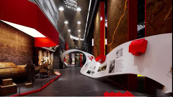 誰說黨建紅色館都是土味館？真正以現(xiàn)代，科技于一體的紅色黨建展館設(shè)計(jì)欣賞插圖(4)